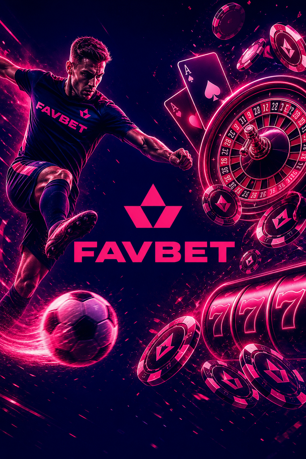 Favbet lobby with odds, slots and official Favbet mark