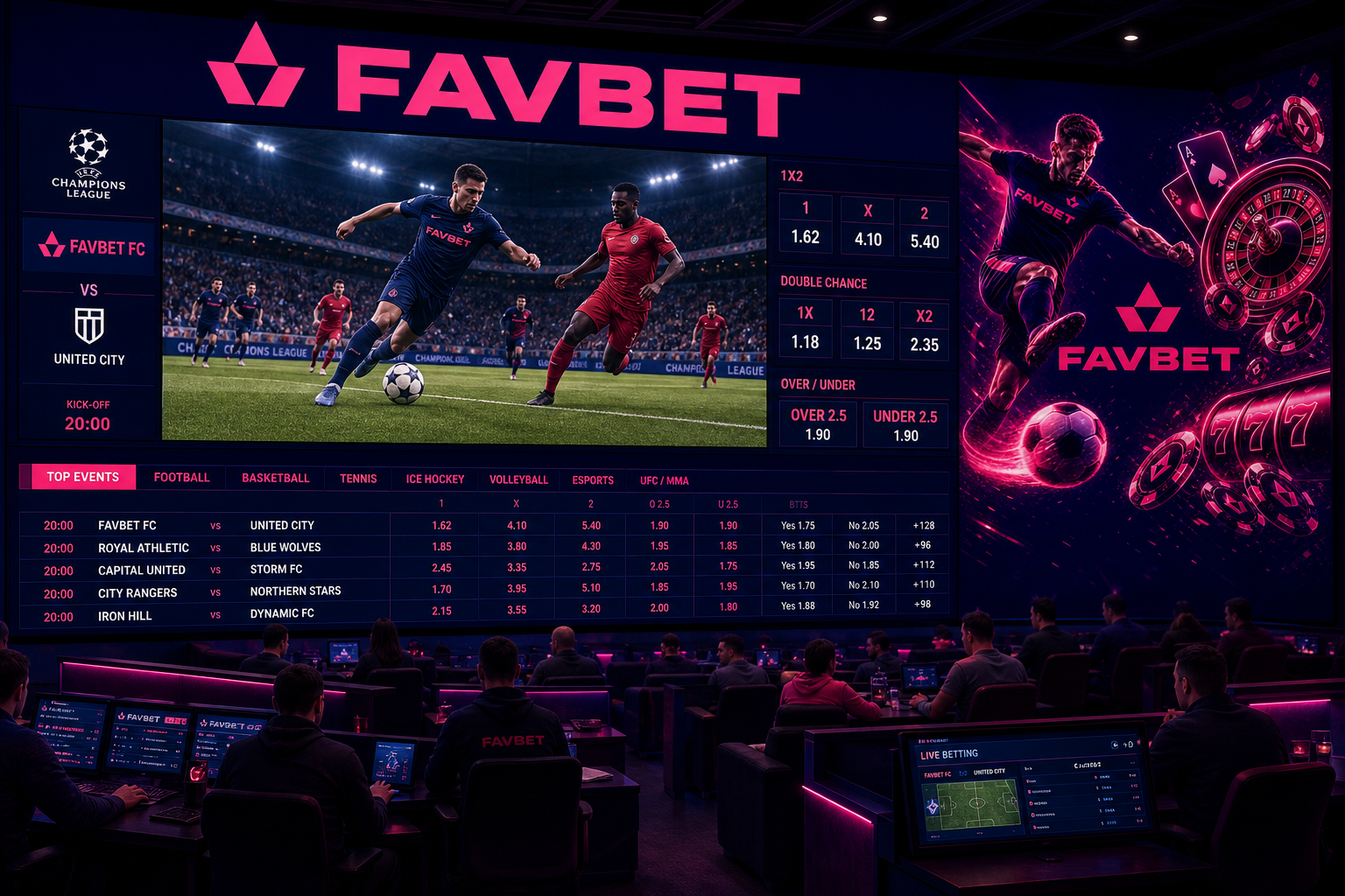 Favbet Sports Odds and Live Lines
